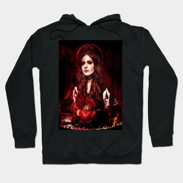 Cristina Scabbia Lacuna Coil Inspired Artwork Hoodie by FrozenMistress